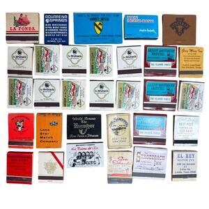 Vintage San Antonio South Texas Matchbook Lot Front Strike Unstruck 1970s 1980s